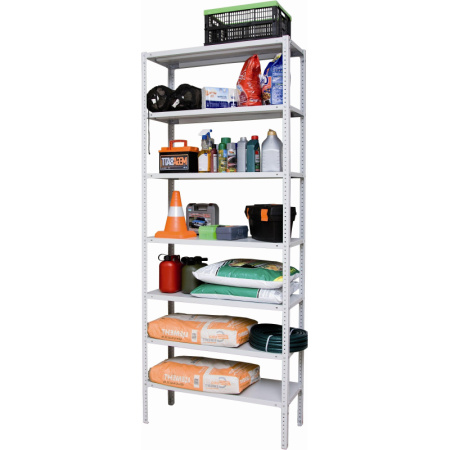 Стеллаж металлический P_МС-257/600 с 7-ю полками 1000x600x2500