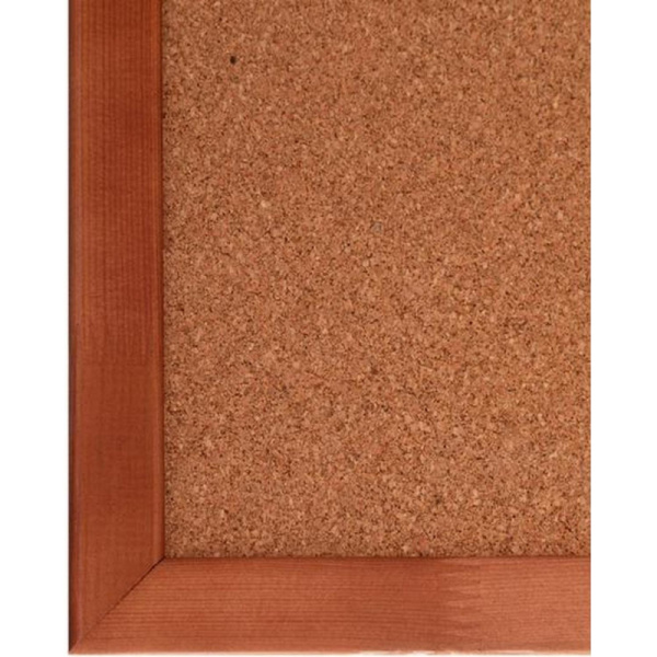 Доска пробковая 60х90 Комус Premium деревян. рама