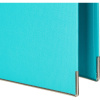 Папка-регистратор Комус Стандарт 75мм  бирюзовая, ПБП2, карм.кор., мет.уг
