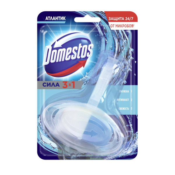 Блок для унитаза Domestos Атлантик твердый 40 г