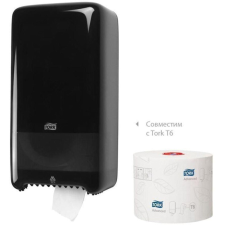 Бумага туалетная д/дисп Торк в миди-рулонах Т6 Комфорт2слбел100м27рул127530