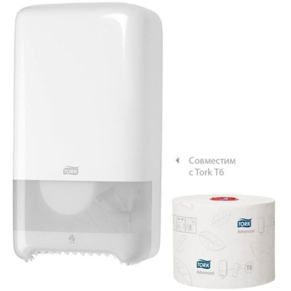 Бумага туалетная д/дисп Торк в миди-рулонах Т6 Комфорт2слбел100м27рул127530