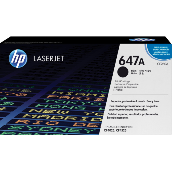 Картридж лазерный HP 647A CE260A чер. для CLJ CP4025/CP4525