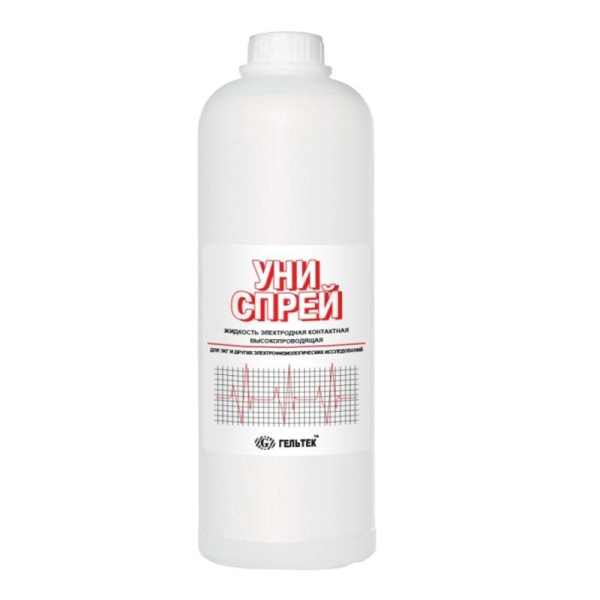 Жидкость электродная контактная с высок. электропр.для ЭКГ УНИСПРЕЙ1кг/бут