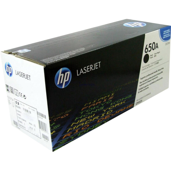 Картридж лазерный HP 650A CE270A чер. для CLJ CP5525