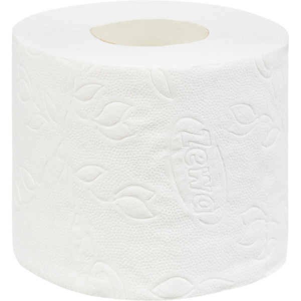 Бумага туалетная Zewa-Plus 2сл бел втор втул 23м 184л 12рул/уп 144090