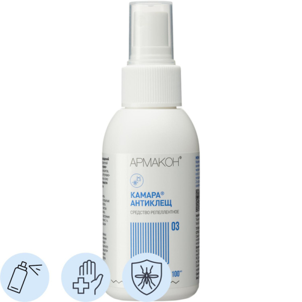 Спрей защитный Армакон КамараАнтиклещ,100мл 1202