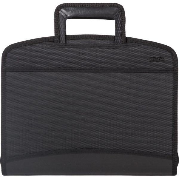 Папка-портфель с выдвижными ручками, черный, Комус