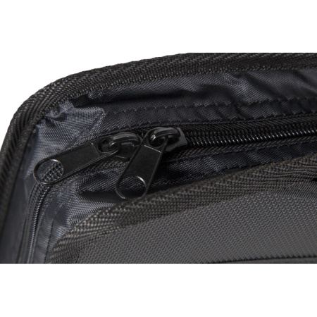 Папка-портфель с выдвижными ручками, черный, Комус