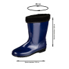 Сапоги женские цв.т.синий мод 260 У (р.36) (232) ПВХ утепленные