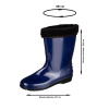 Сапоги женские цв.т.синий мод 260 У (р.38) (247) ПВХ утепленные