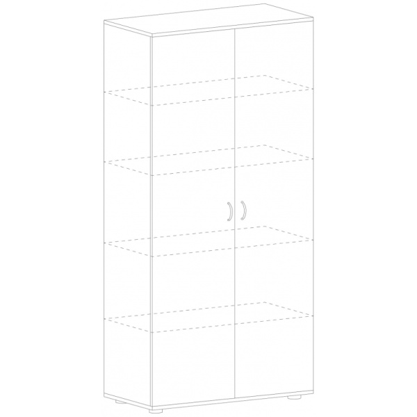 Шкаф MS_Агат   закрытый высокий АО-16 ольха