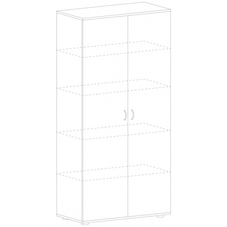 Шкаф MS_Агат   закрытый высокий АО-16 ольха