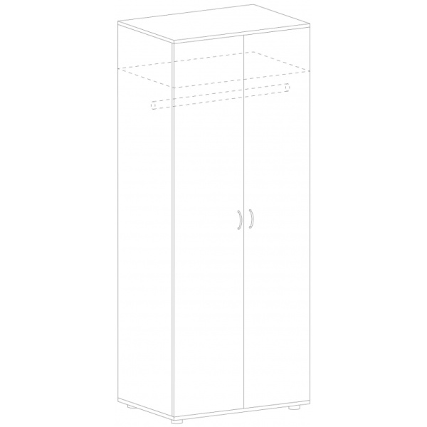 Гардероб MS_Агат глубокий АО-28 ольха