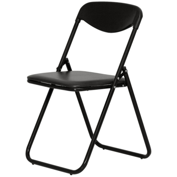 Стул UA_JACK BLACK каркас черный, к/з черный V-4