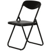Стул UA_JACK BLACK каркас черный, к/з черный V-4