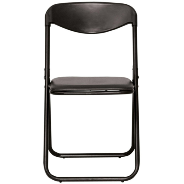 Стул UA_JACK BLACK каркас черный, к/з черный V-4