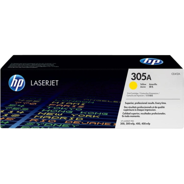 Картридж лазерный HP 305A CE412A жел. для CLJ M351/M451/M375