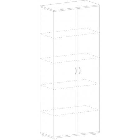 Шкаф SL Imago   закрытый СТ-1.9 орех (СТ-1,Д-1Пр,Д-1Л)