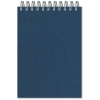 Блокнот МИКРОВЕЛЬВЕТ- А6 50л. спираль, синий, клетка 80шт