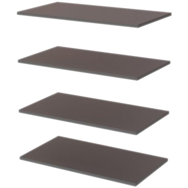 Комплект полок SH_Стратегия Y77 к шкафу  S77 51707 (500020) т.сер (4шт/уп)