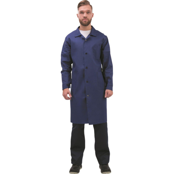Халат мужской у02-ХЛ синий (р.60-62) 182-188