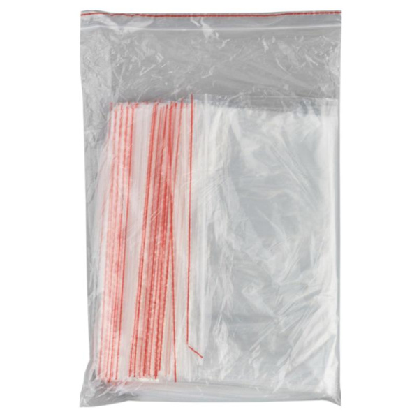 Пакет с замком (Zip Lock) 25x35 см., 35мкм, 100 шт/