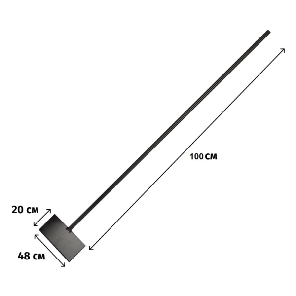 Ледоруб-топор Сибртех (20х120 см) металлический черенок 1,1 кг (61524)