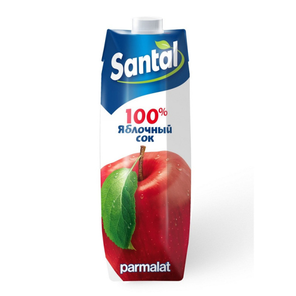 Сок SANTAL яблочный 1л