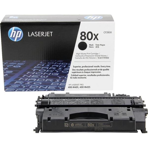 Картридж лазерный HP 80X CF280X чер. пов.емк. для LJ Pro M401/425