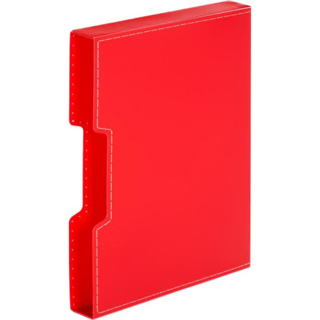 Папка файловая на 80 файлов в коробе красный