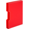 Папка файловая на 80 файлов в коробе красный