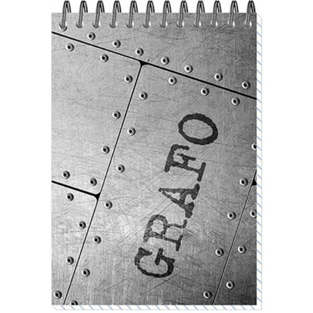 Блокнот ГРАФО спираль А6 50л. клетка