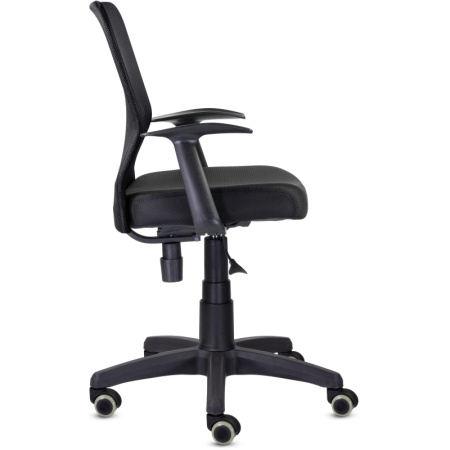 Кресло UP_Энтер ткань черная TW 11/сетка черная