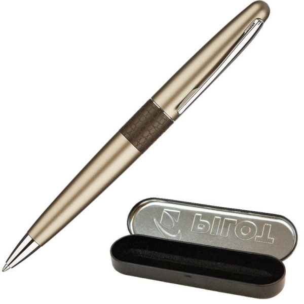 Ручка шариковая  PILOT  бронзовая ящерица  серия животные в футляре