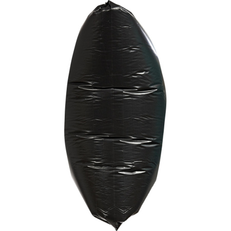 Мешки для мусора ПВД 100л 50мкм 10шт/рул черные 65x80см Комус с завязками