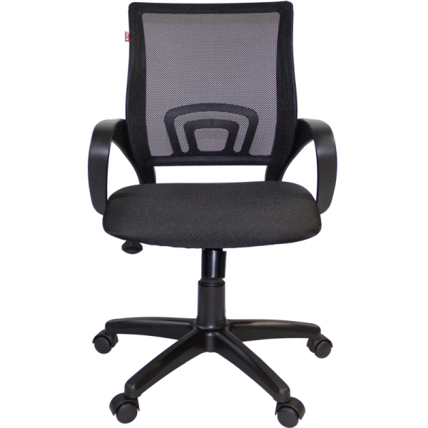 Кресло VT_EChair-304 TC Net ткань черн/сетка черн, пластик