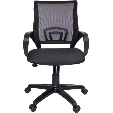 Кресло VT_EChair-304 TC Net ткань черн/сетка черн, пластик