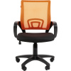 Кресло VT_EChair-304 TC Net ткань черн/сетка оранж, пластик
