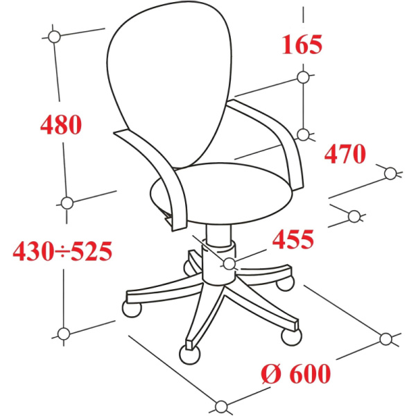 Кресло VT_EChair-304 TC Net ткань черн/сетка синяя, пластик