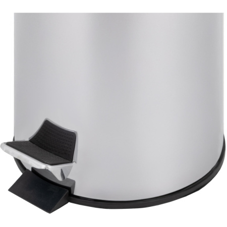 Ведро мусорное с педалью 5 л нерж.сталь, металл с педалью, внутр.контейнер