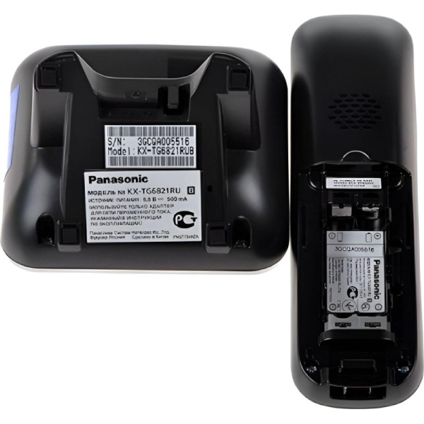 Радиотелефон Panasonic KX-TG6821RUB черный