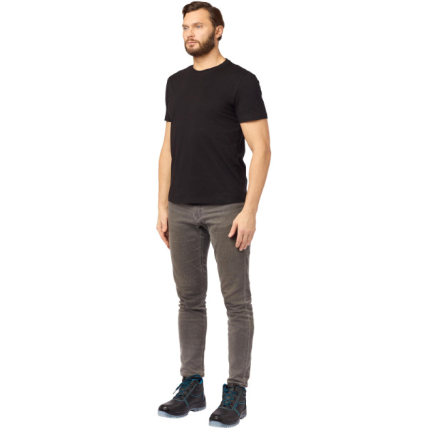 Футболка (160 г.) с кор.рукавом чрн.(L)