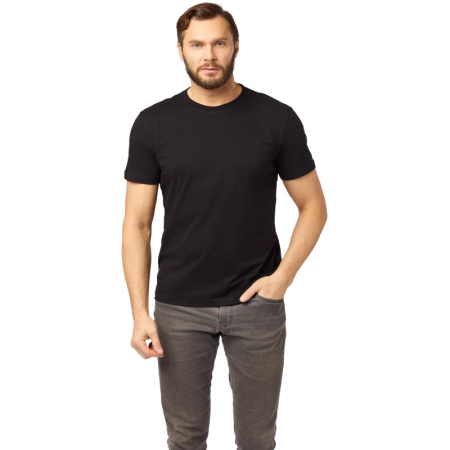 Футболка (160 г.) с кор.рукавом чрн.(XXXL)