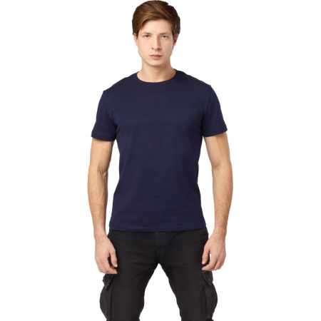 Футболка (160 г.) с кор.рукавом т.-син.(XXXL)