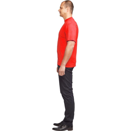 Футболка (160 г.) с кор.рукавом красн.(XXL)