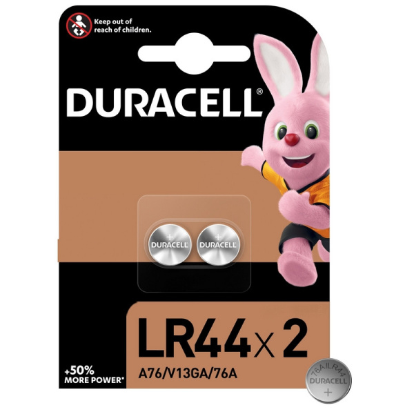 Батарейка DURACELL LR44 бл/2шт