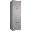 Шкаф для одежды металлический MZ_ШРК-24-600 2 секции,4 ячейки 600х500х
