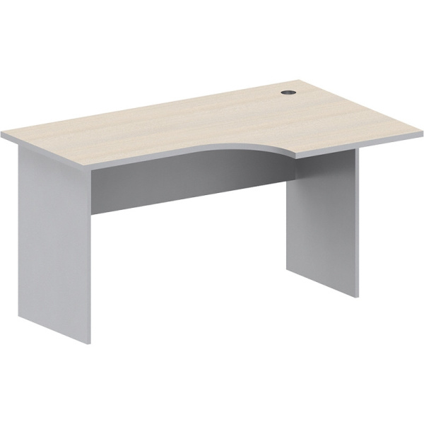 Стол Easy St правый (008,235) светлый дуб/серый (430/030) Ш1400