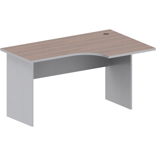 Стол Easy St правый (008,235) темный дуб/серый (560/030) Ш1400